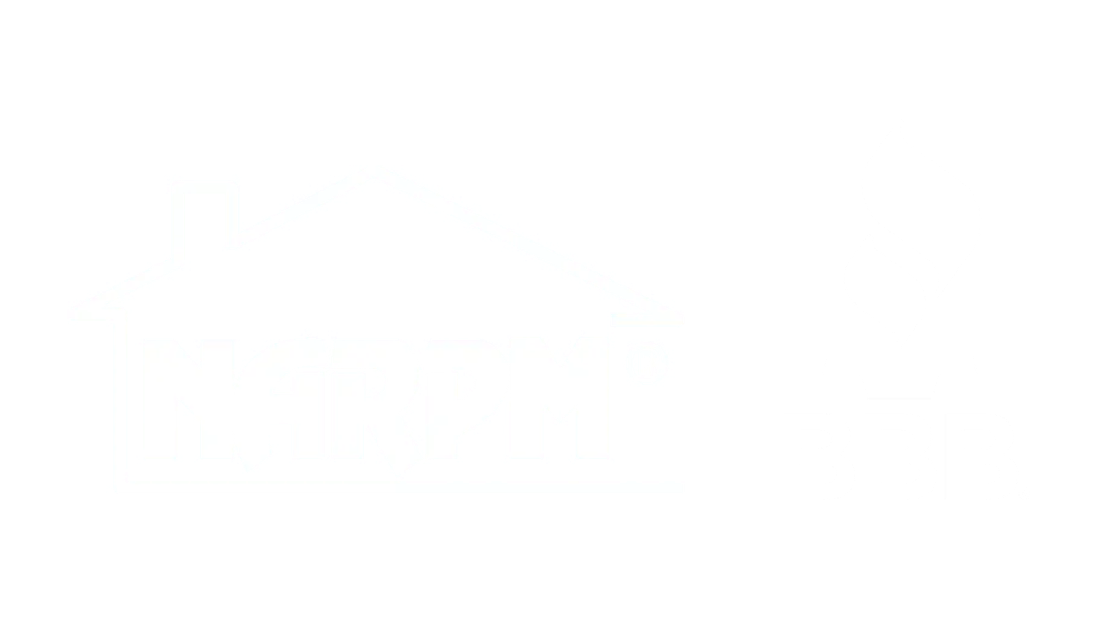 White logos on a light gray background: the NARPM logo with a house outline and the BBB logo, representing Lyon Property Group's commitment to excellence in Property Management across Rhode Island and Eastern Connecticut.
